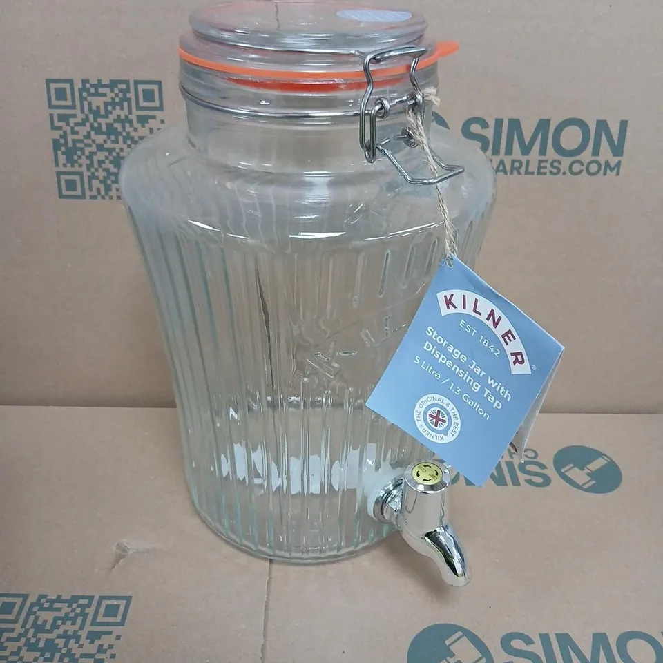 KILNER STORAGE JAR WITH DISPENSING TAP – 5 LITRE
