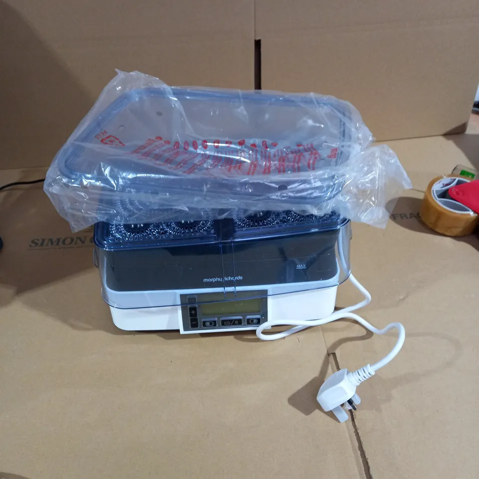 MORPHY RICHARDS INTELLISTEAM COMPACT FOOD STEAMER