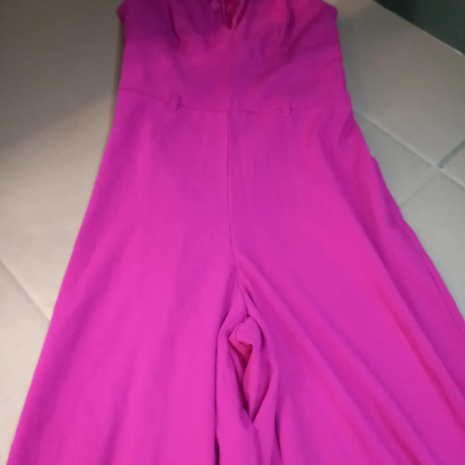 MISS SELFRIDGE HOT PINK JUMPSUIT - SIZE 10