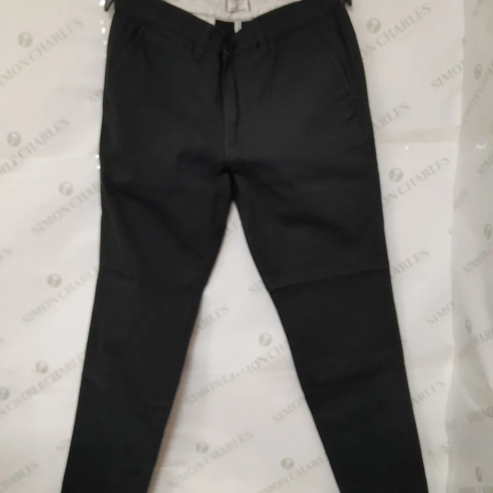 JACK&JONES SLIM FIT TROUSERS IN BLACK 31WAIST