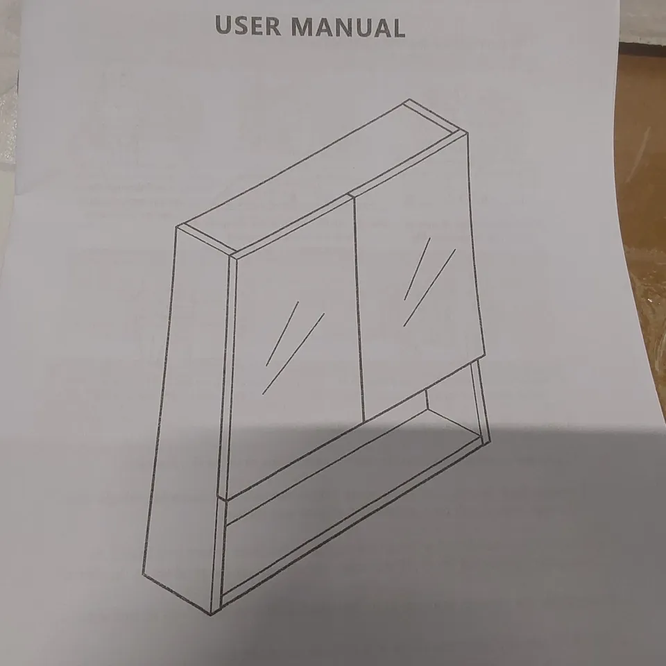 BOXED WALL HUNG WHITE SHELVING UNIT