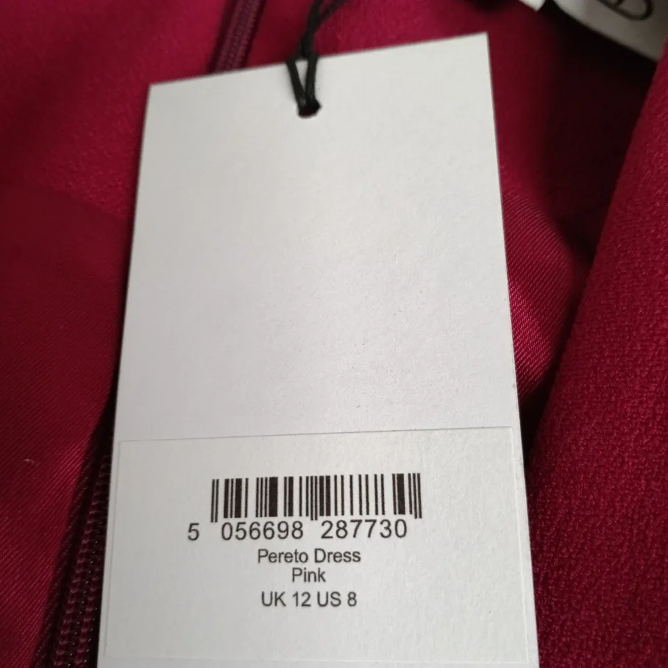 THE FOLD PINK DRESS – UK 12 (US 8)