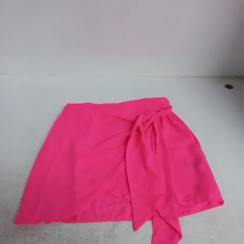 BOUX AVENUE PINK WRAP TIE SKIRT β UK SIZE S