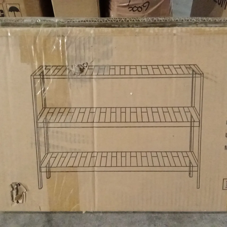 BOXED BAMBOO SHOE RACK 