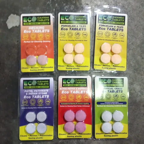 LARGE QUANTITY OF ASSORTED ECO CLEANIG TABLETS