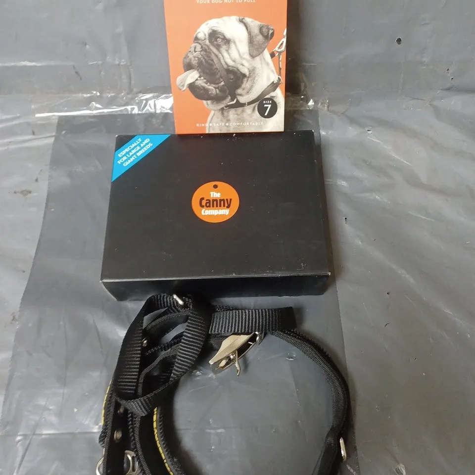 CANNY COLLAR TRAINING COLLAR FOR LARGE DOG BREEDS - SIZE 7 - BLACK