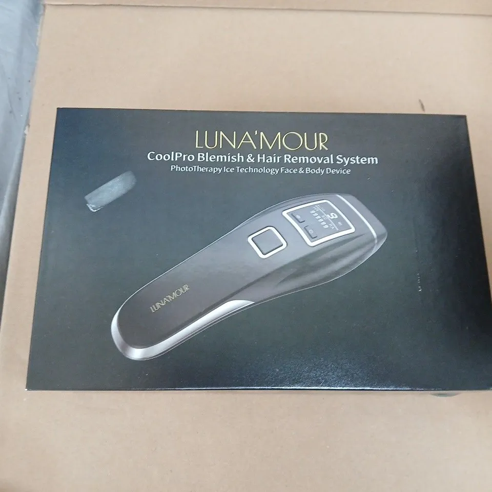 LUNAMOUR COOLPRO BLEMISH & HAIR REMOVAL SYSTEM – FACE & BODY DEVICE, BOXED