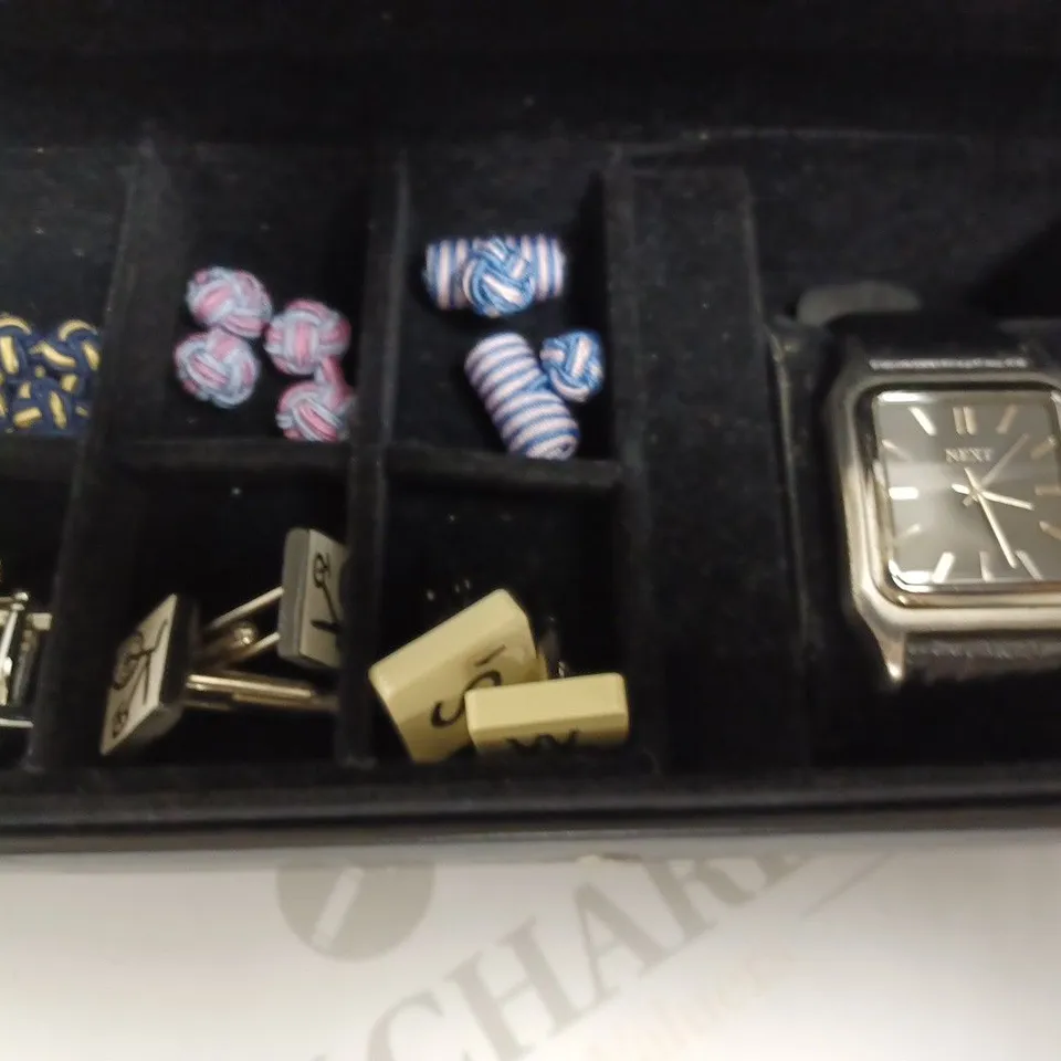 COLLECTION OF NEXT ITEMS INCLUDING WATCH AND CUFF LINKS