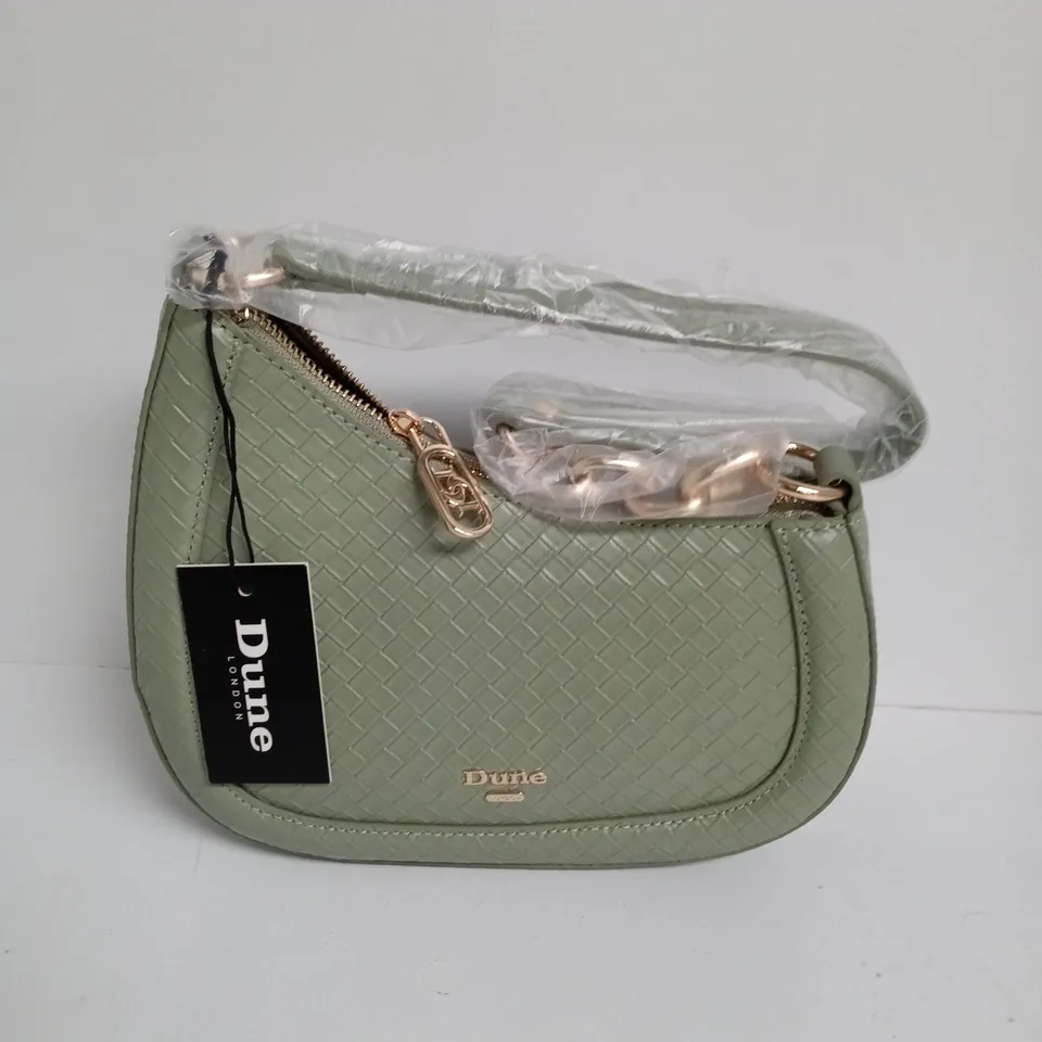 DUNE SMALL SMART SCOOP BAG IN SAGE LEATHER