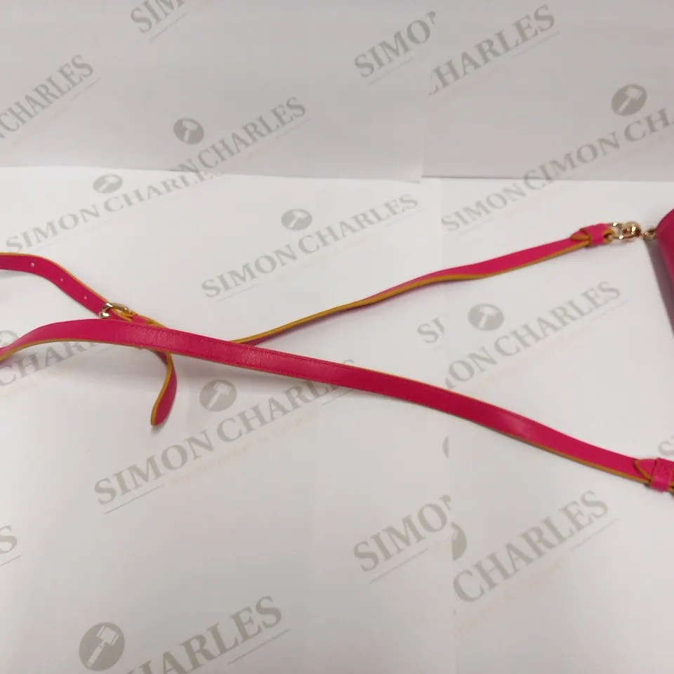 CHRISTIAN LOUBOUTIN ROUGISSIME PONY FUCSIA CLUTCH BAG