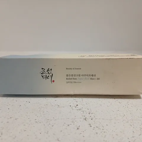 BEAUTY OF JOSEON RELIEF SUN AQUA-FRESH RICE + B5 SPF50 PA++++ (BOXED) 50ML