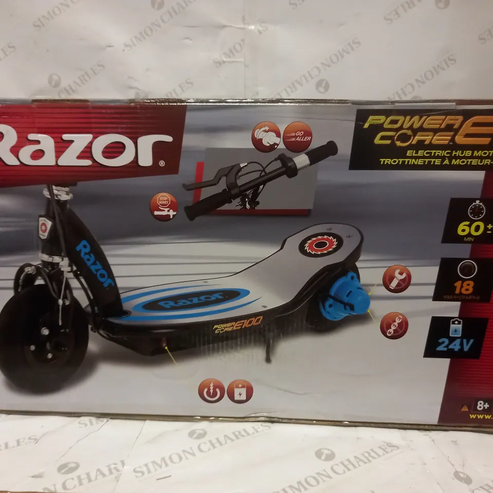 RAZOR POWERCORE E100 ELECTRIC VSCOOTER BLUE RRP £239.99