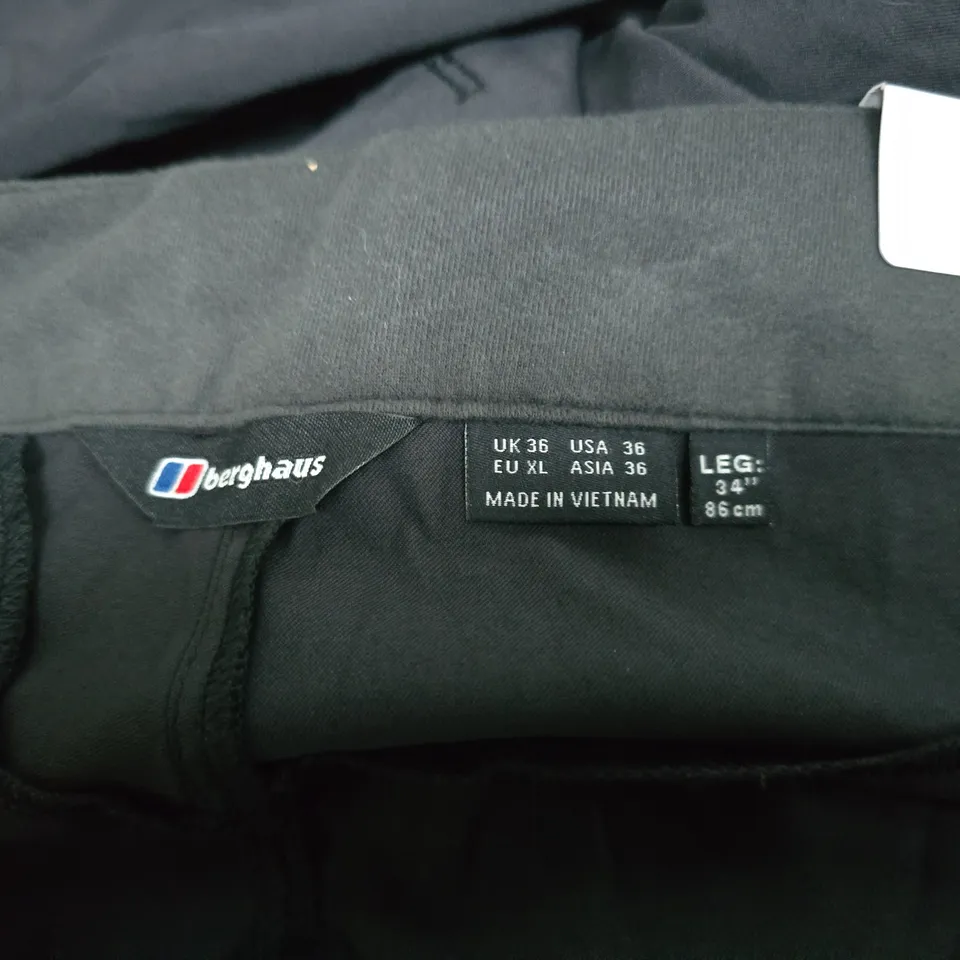 BERGHAUS MEN'S TROUSERS, UK 36 (EU XL), BLACK