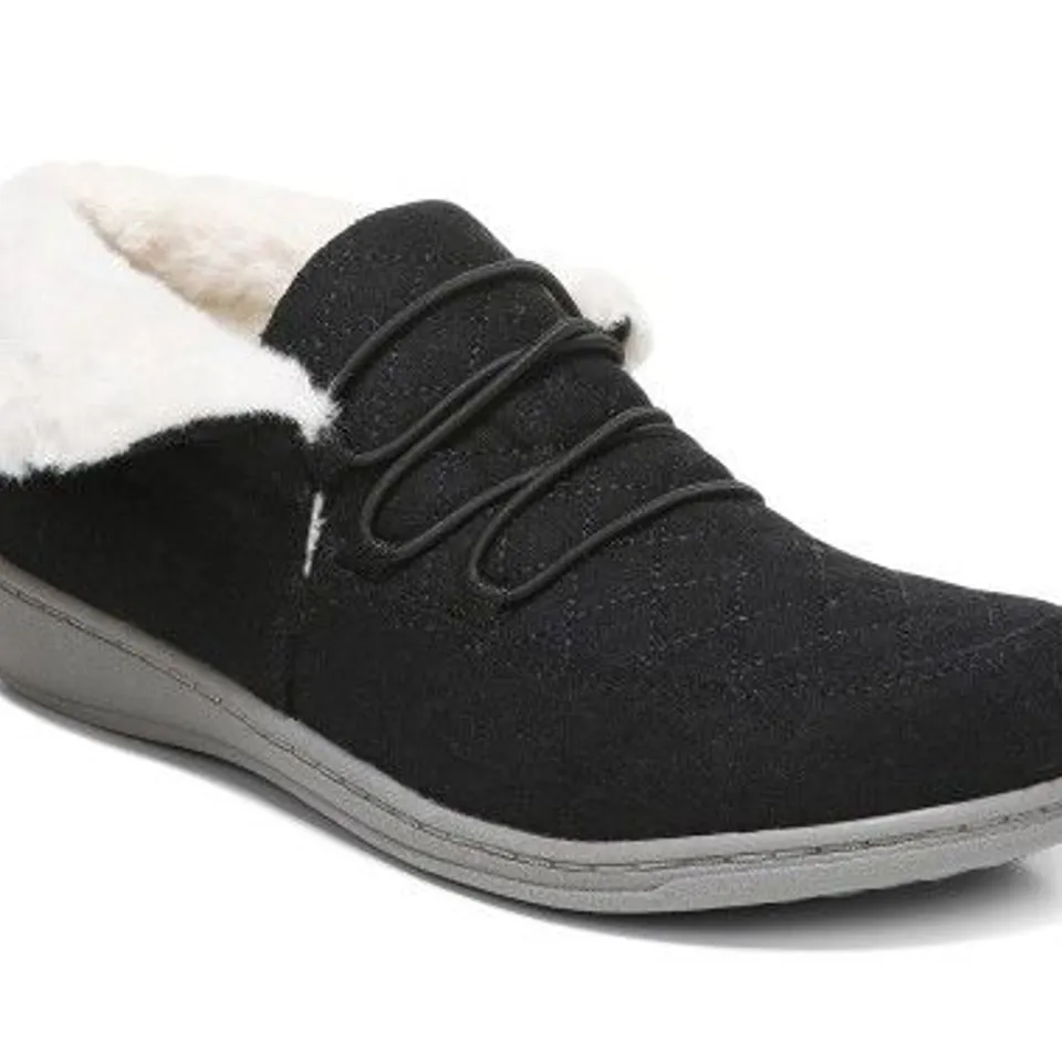 VIONIC BELIEVE SLIPPER BLACK SIZE 7