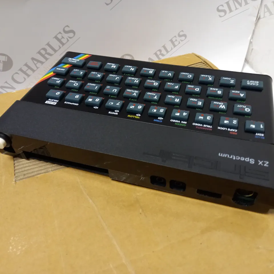 BOXED SINCLAIR ZX SPECTRUM WITH SCART CONVERTOR CABLE, POWER SUPPLY AND ADAPTOR