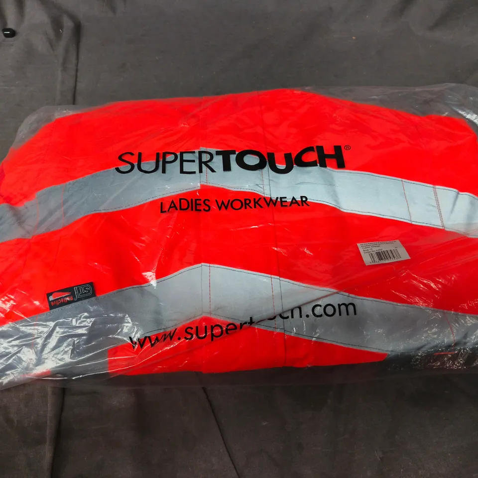 KAMELA HI-VIS PADDED JACKET – LADIES WORKWEAR, ORANGE, UK SIZE 12