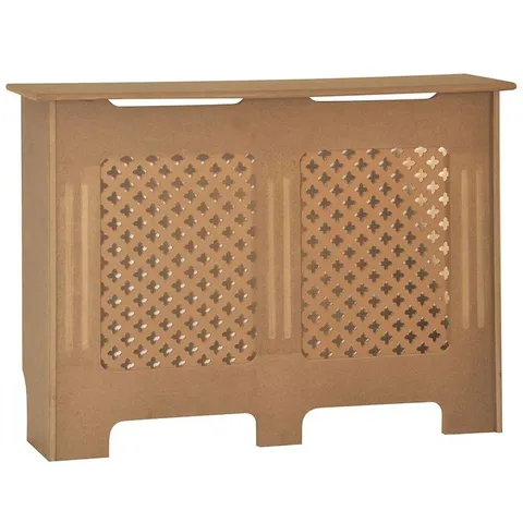 BOXED RETA RADIATOR COVER 82CM H X 111CM W X 19CM D COLOUR: UNFINISHED