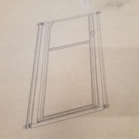 BOXED 56" EXTRA TALL PET GATE WITH EXTENSION KIT
