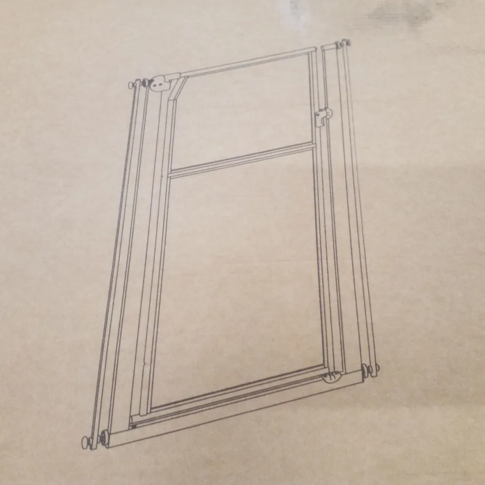 BOXED 56" EXTRA TALL PET GATE WITH EXTENSION KIT