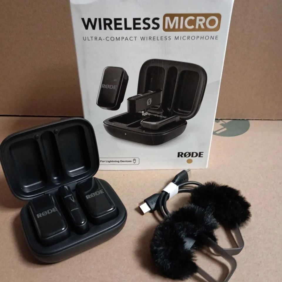 RØDE WIRELESS MICRO ULTRA-COMPACT WIRELESS MICROPHONE SYSTEM 