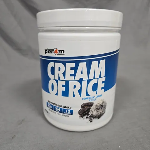 SEALED PER4M CREAM OF RICE SUPPLEMENT IN COOKIES AND CREAM - 450G