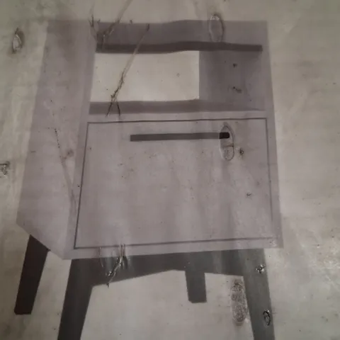 BRAND NEW BOXED OUT AND OUT NOVA WHITE ONE DRAWER BEDSIDE TABLE