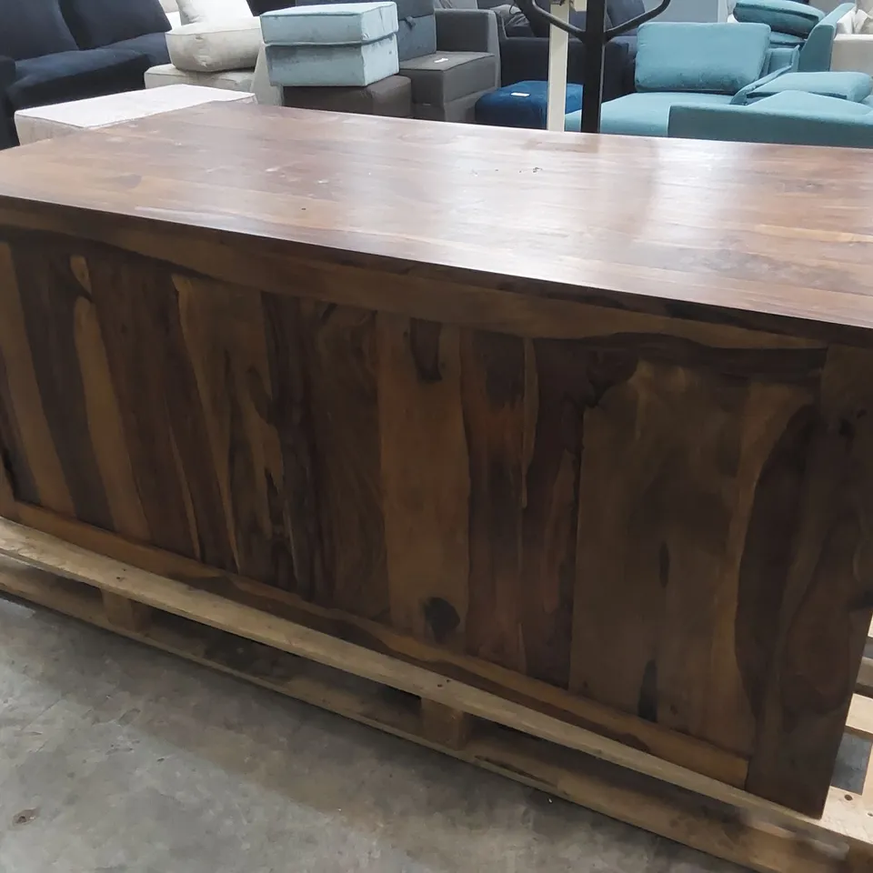 LARGE SOLID WOOD DESK 