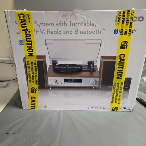 LENCO MC-160WD STEREO SYSTEM WITH TURNTABLE, DAB+/ RADIO AND BLUETOOTH