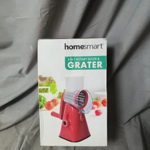 HOMESMART 3-IN-1 ROTARY SLICER & GRATER – BOXED