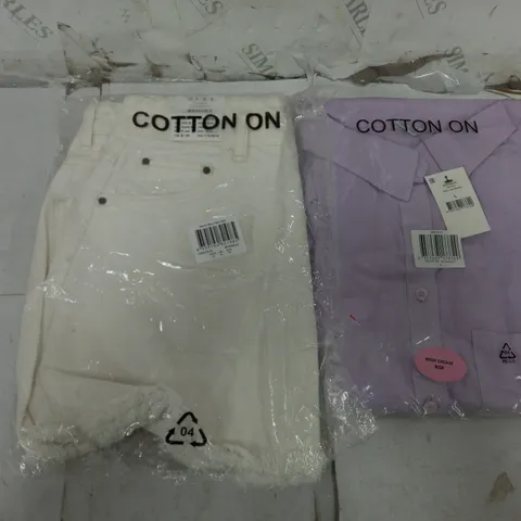 LARGE QUANTITY OF ASSORTED CLOTHING TO INCLUDE MINI SKIRTS, SHIRTS, ETC