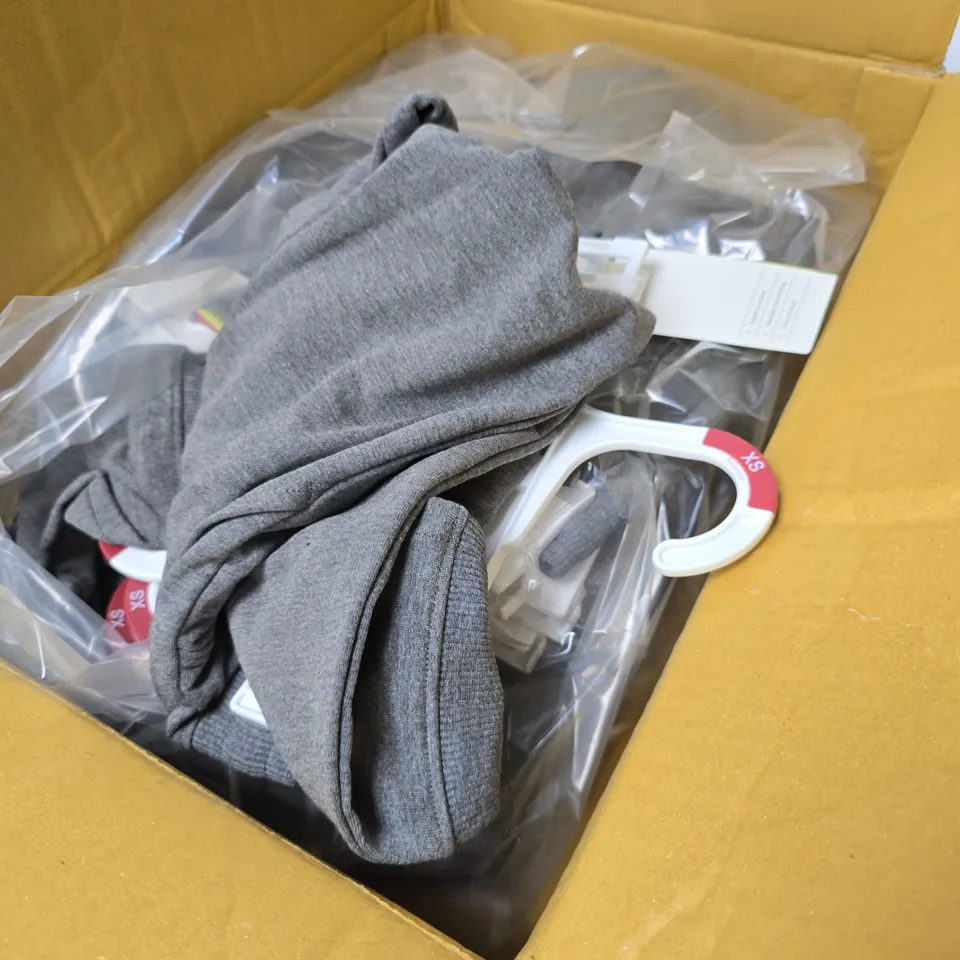 BOX OF APPROXIMATELY 12 ALL IN MOTION GREY JOGGERS - SIZE XS