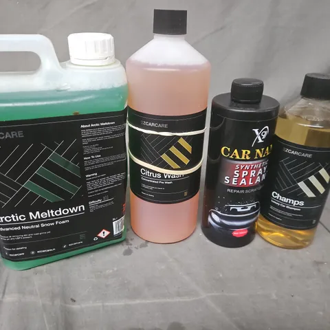 BOX OF ASSORTED CAR CLEANING ITEAMS TO INCLUDE -EZCARECARE - CAR NANAO