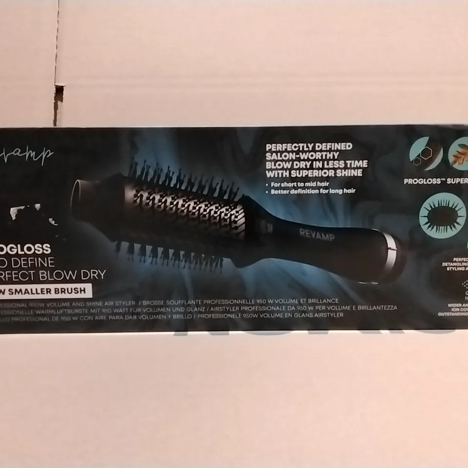 BOXED AS NEW REVAMP PROGLOSS PERFECT BLOW DRY AIR STYLER