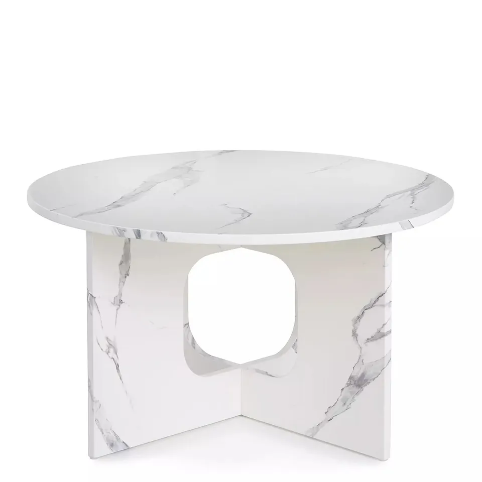 CELESTE COFFEE TABLE - WHITE - COLLECTION ONLY 