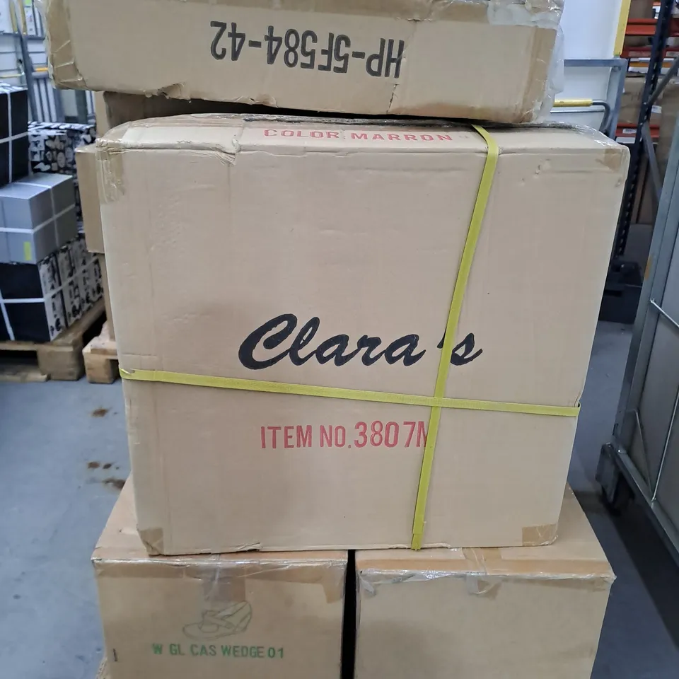 PALLET TO CONTAIN APPROXIMATELY 12 BOXES OF ASSORTED SHOES AND FOOTWEAR ITEMS IN VARIOUS STYLES AND SIZES - COLLECTION ONLY