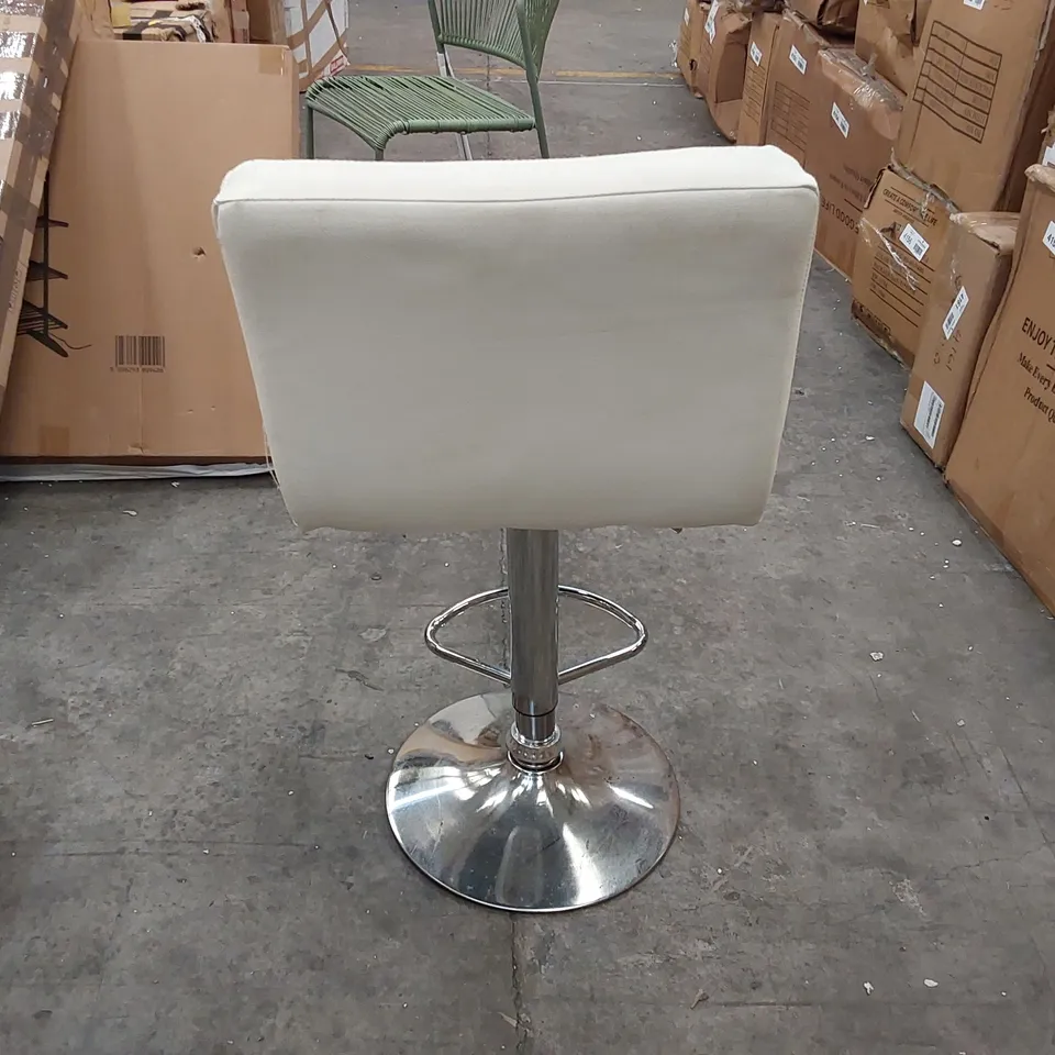 DESIGNER CREAM SWIVEL BAR CHAIR (1 ITEM)