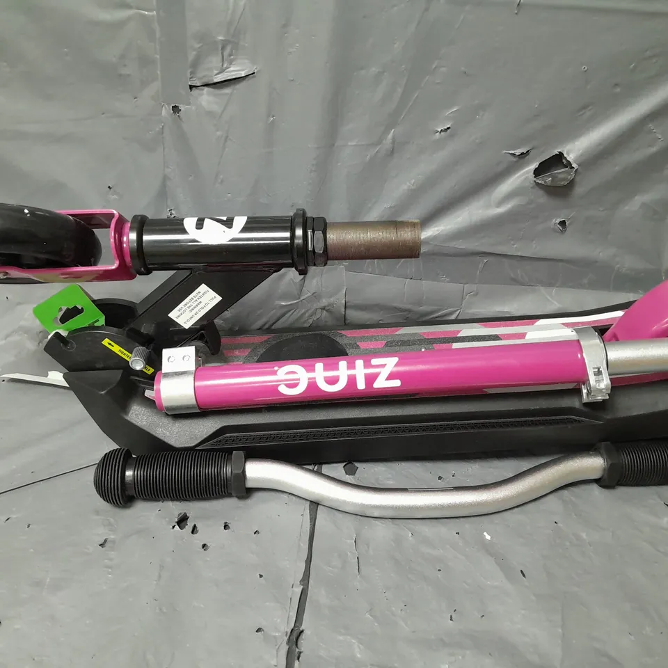 BOXED ZINC E4 MAX FOLDING ELECTRIC SCOOTER IN PINK 