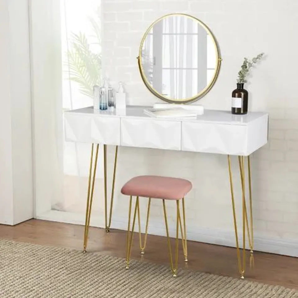 BOXED JESUSA DRESSING TABLE WITH MIRROR (1 BOX)
