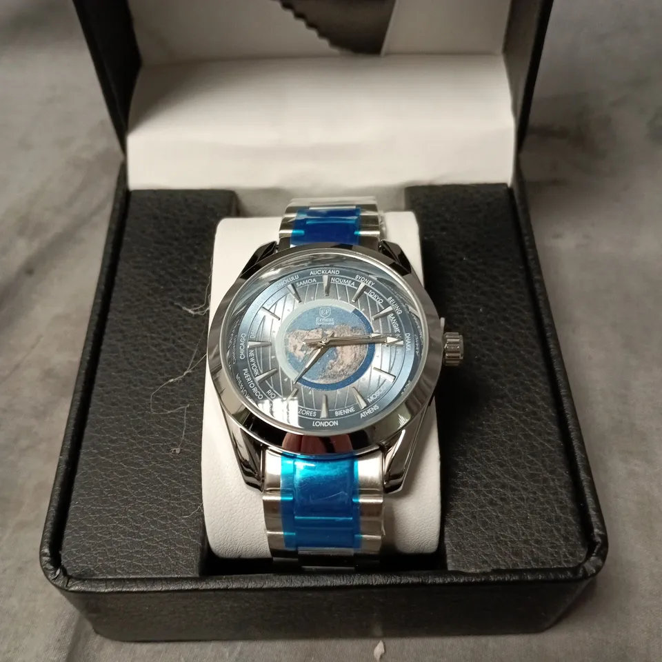 ERNEST FERDINAND STAINLESS STEEL WATCH IN BOX