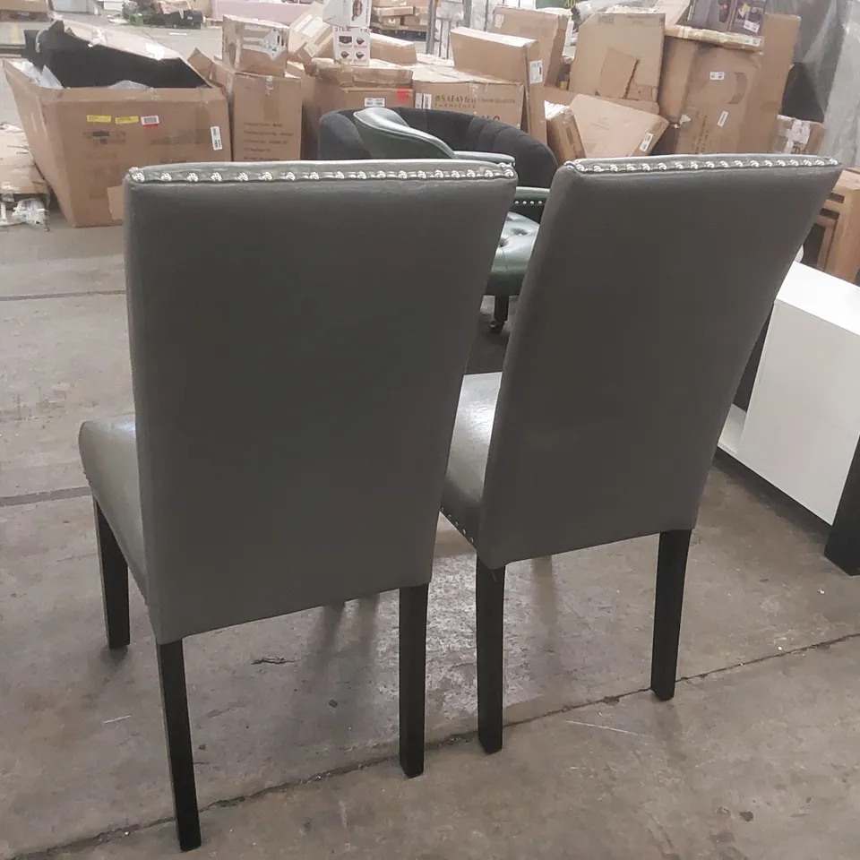 PAIR OF CERRITOS UPHOLSTERED DINING CHAIRS