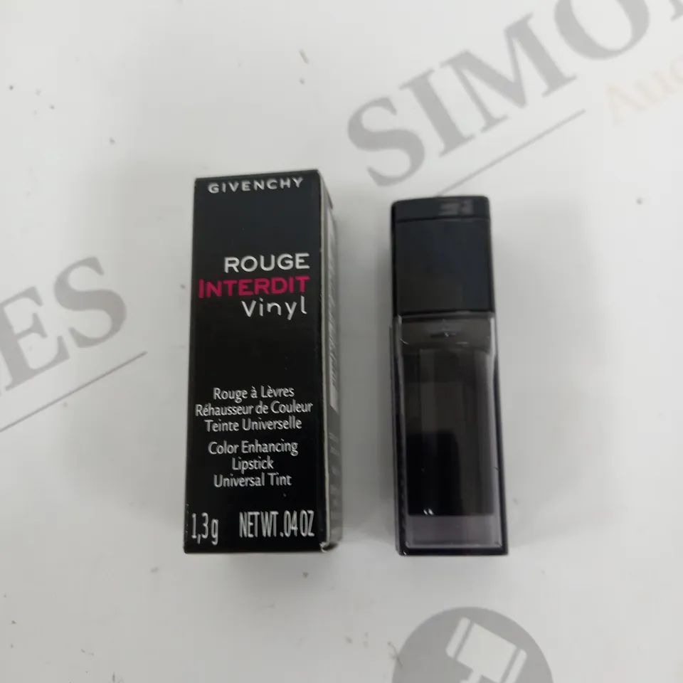 PACK OF APPROXIMATELY 20 BOXED GIVENCHY ROUGE INTERDIT VINYL 1.3G LIPSTICK - NO.16 NOIR