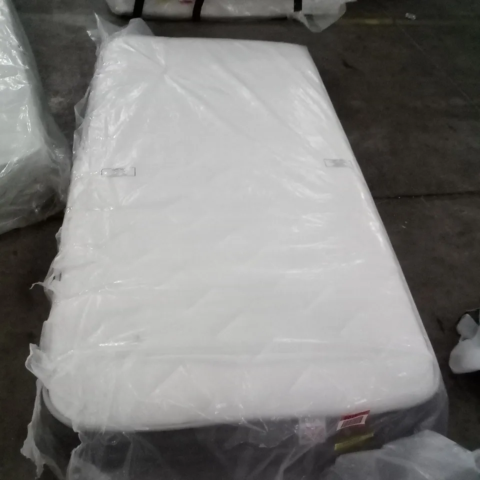 BAGGED QUALITY MEMORY 3' SINGLE FOAM HYBRID OPEN COIL SPRUNG MATTRESS 