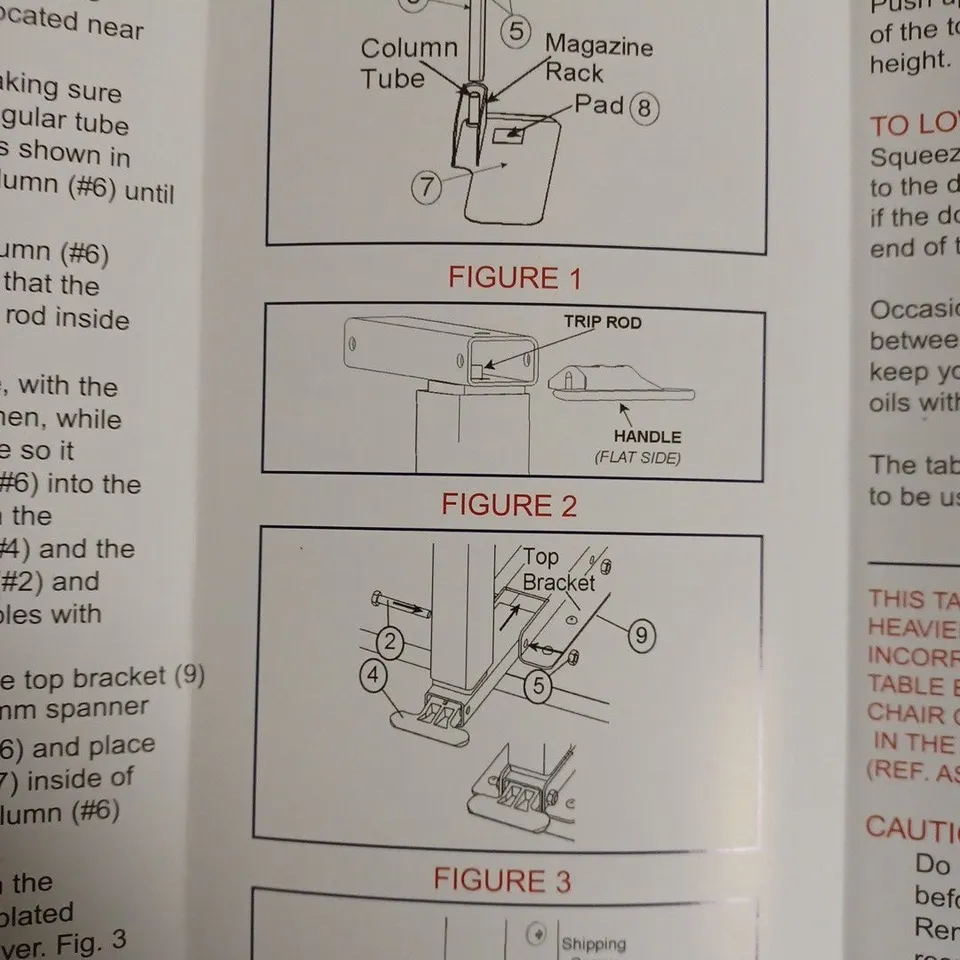 DRIVE RIGHT HAND SIDED AM FAB OVER CHAIR / RECLINER TABLE