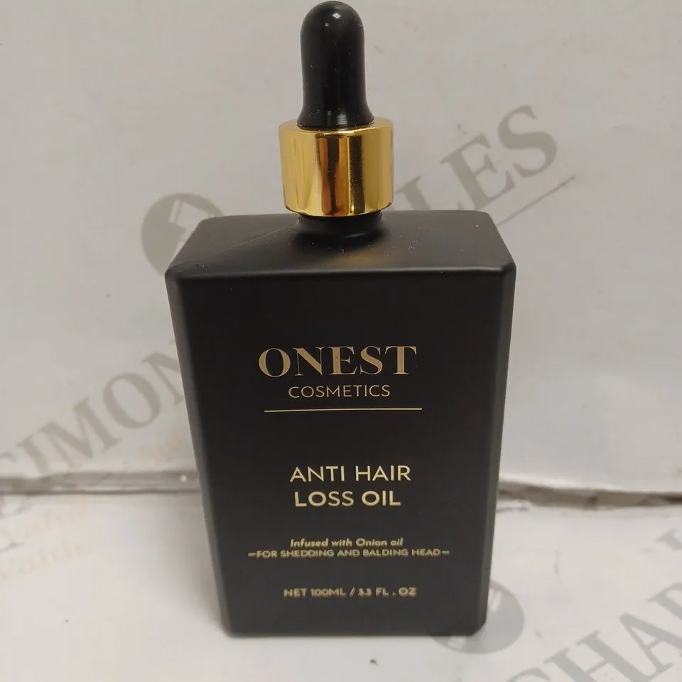 BOX OF APPROX 7 ONEST ANTI HAIR LOSS OIL. 