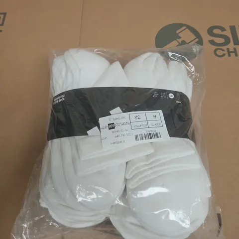 ADIDAS WHITE CREW SOCKS SIZE L