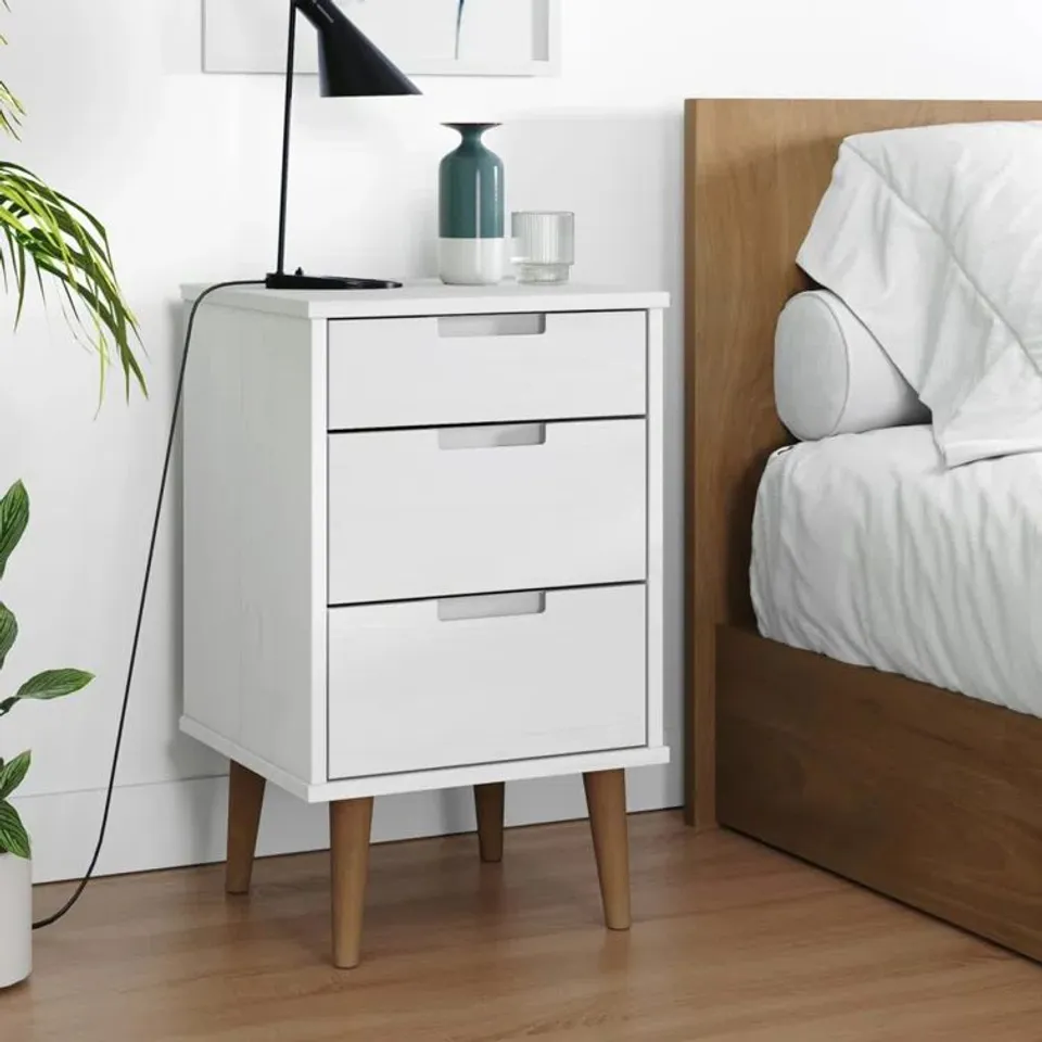 HAILLEY SOLID WOOD BEDSIDE TABLE