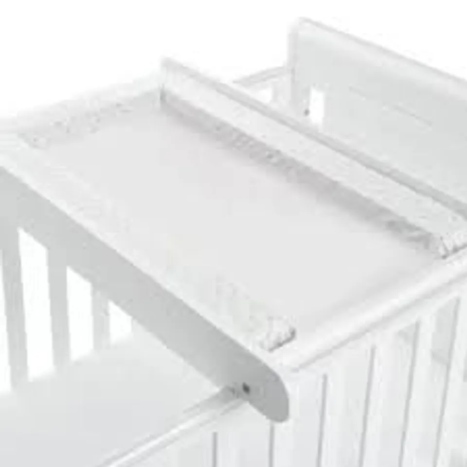 BOXED BABYMORE COT TOP CHANGER WOOD WHITE