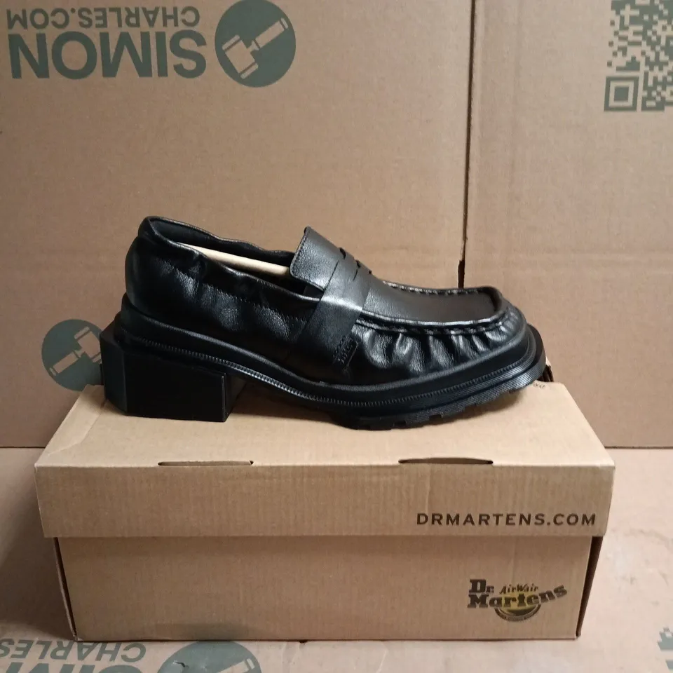 DR. MARTENS MAYBOLE LOAFER - BLACK, MILLED GLOSS, UK 4 (EU 37)