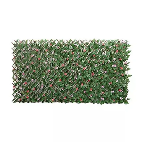 GARDEN REFLECTIONS PRE-LIT FAUX FLORAL AND IVY PANEL - 100X200CM