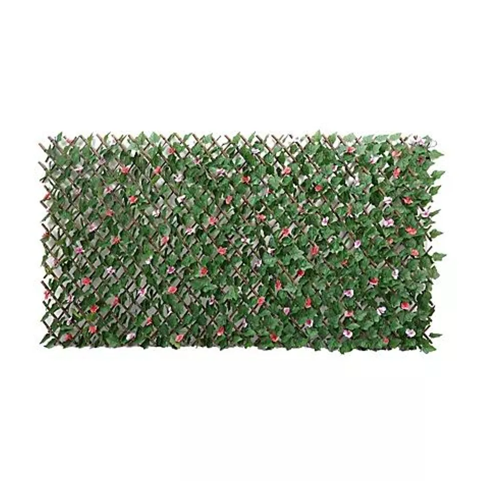 GARDEN REFLECTIONS PRE-LIT FAUX FLORAL AND IVY PANEL - 100X200CM